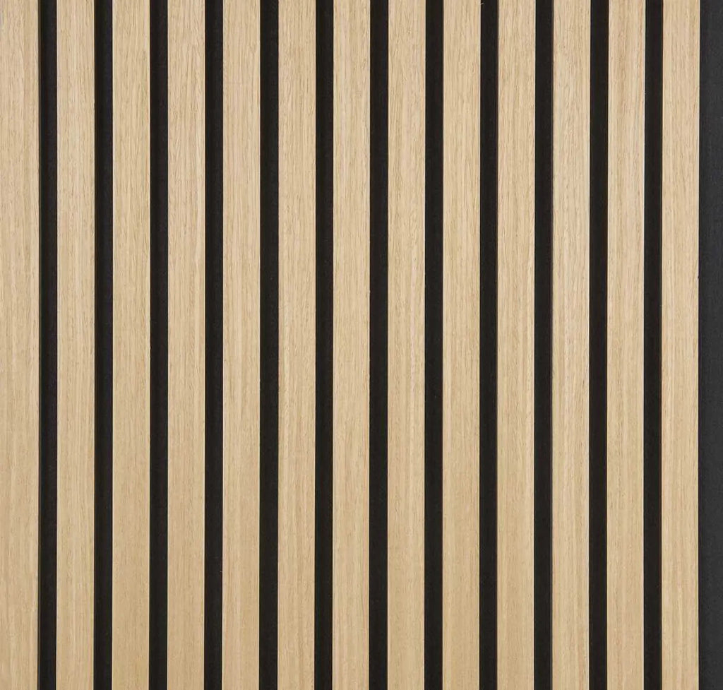 Hem & Ro™ Signaturpanel med akustikribbor — Naturlig ek