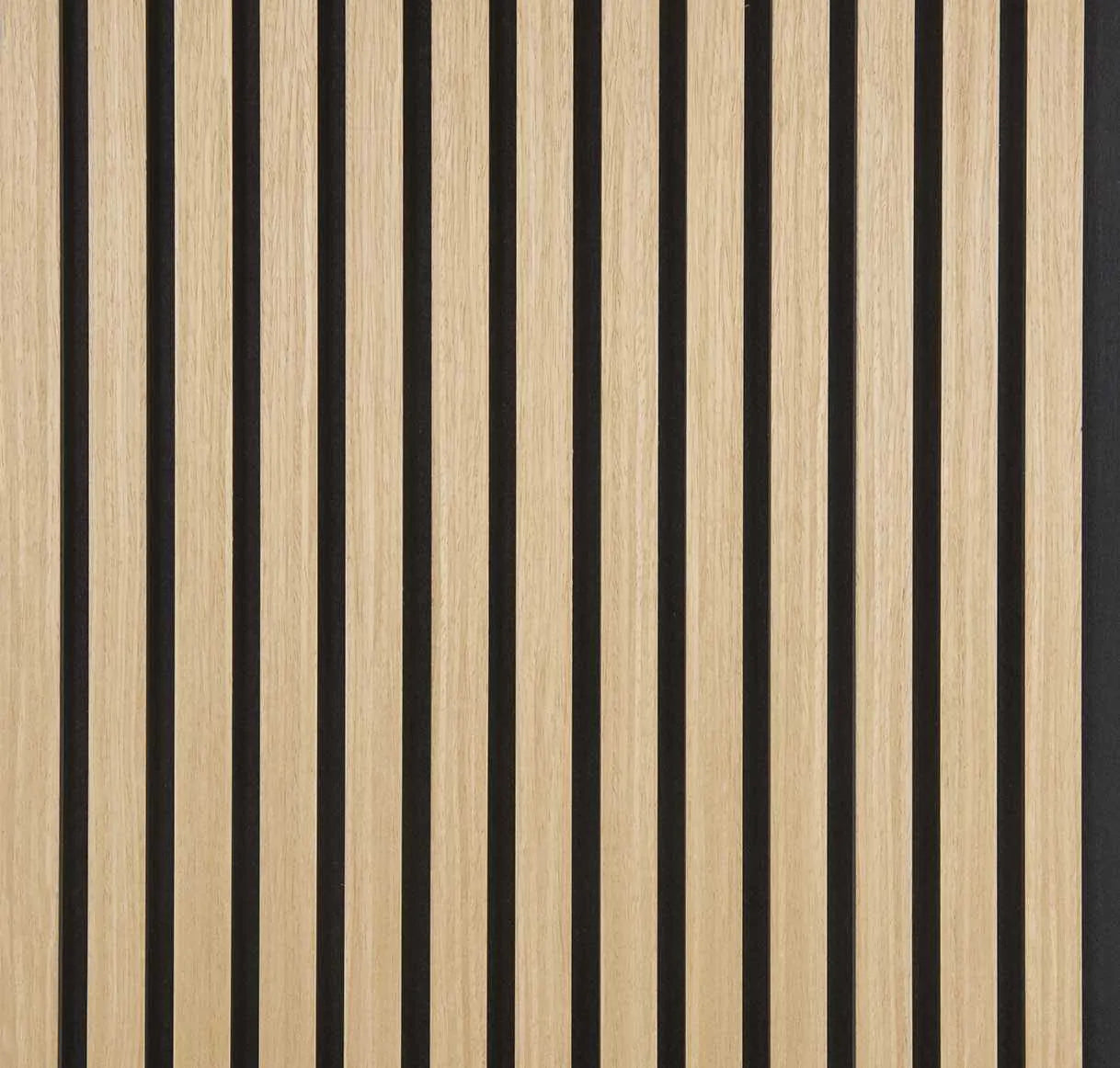 Hem & Ro™ Signaturpanel med akustikribbor — Naturlig ek