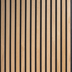 Hem & Ro™ Signaturpanel med akustikribbor — Naturlig ek
