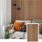 Hem & Ro™ Signaturpanel med akustikribbor — Naturlig ek